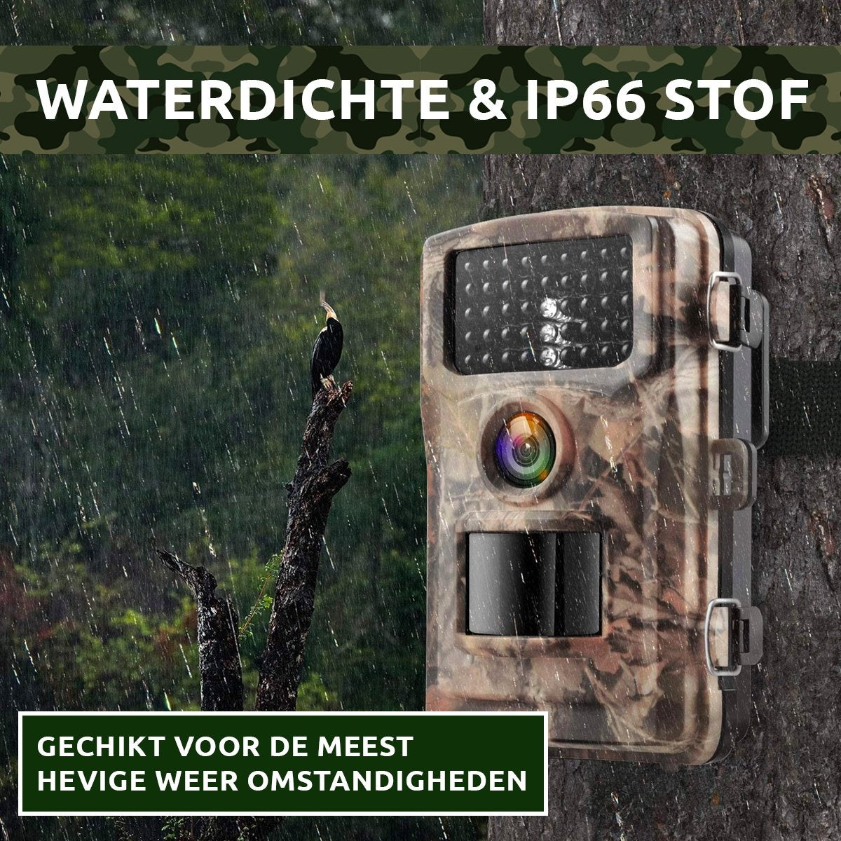 AyeCam Wildtierkamera - Drahtlos - Wildtierkamera mit Nachtsicht - Infrarotkamera - inkl. 32 GB SD-Karte
