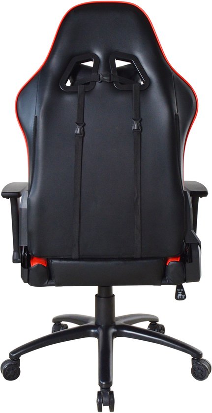 VDD Gaming – Gaming-Stuhl – Gaming-Sessel – Gaming-Stühle – Gaming-Stuhl mit breiter Sitzfläche – Gaming-Stuhl für große Menschen – rot – schwarz – Belastbarkeit 150 kg