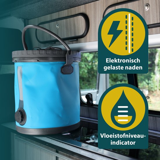 Colapz Faltbarer Wasserkanister 20 l Premium – BPA-freier Camping-Wassertank mit verriegelbarem Deckel und Hahn – Robuster Trinkwasserbehälter für den Außenbereich, den Garten und das Wohnmobil