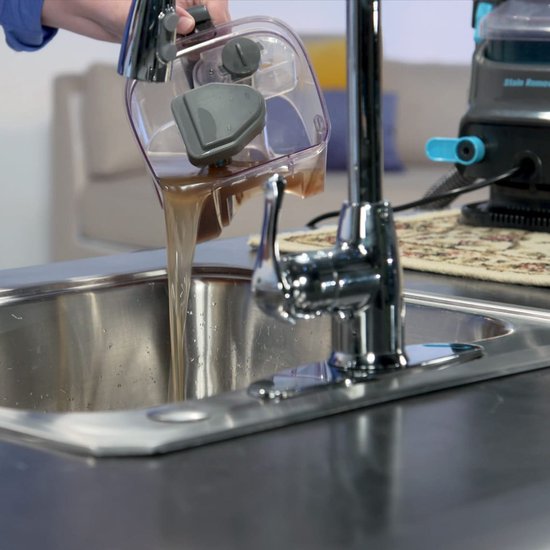 Lvington Spot Blast Wasserstaubsauger – Teppichreiniger – Polsterreiniger für Auto oder Sofa – Reinigungsgerät – 650 W – Textilreiniger – Entfernt Flecken – Reinigt, schrubbt und saugt – Intelligentes Doppeltanksystem