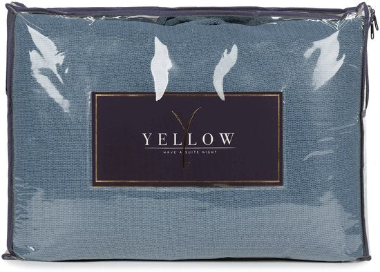 Gelbe ICA-Bettdecke - Pazifikblau - 180 x 260 cm