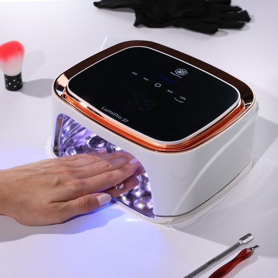 Beeperfect® UV-Lampe Gel-Nägel - Nagellampe - Nagellampe UV Led - Nageltrockner - Kabellos - Reflektierende Innenseite - Rose Gold