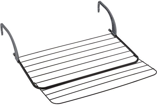 5Five Zusammenklappbarer kleiner Wäscheständer/Trockengestell – 7 Meter Wäscheleine – zum Aufhängen – 60 x 55 cm – für Heizkörper/Türen