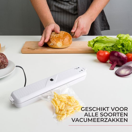 Gtrise - Vakuumierer - 10 Vakuumbeutel - Einfach - Vakuumierer - Vakuumiergerät - Für alle Arten von Lebensmitteln