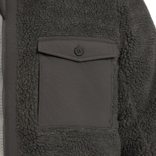 Mario Russo Teddy Jacket Stockholm - Herrenmantel - Wintermantel Herren - Weste Herren - Anthrazit - M