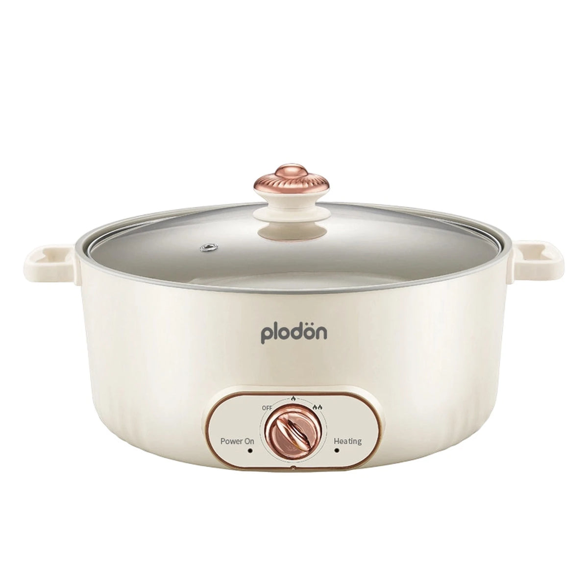 Plodon Elektrischer Hotpot 7 Liter – Multifunktionaler Kochtopf mit Antihaftbeschichtung – 1600 W – Ø 30,5 x 8,5 cm – RHG-70XVv
