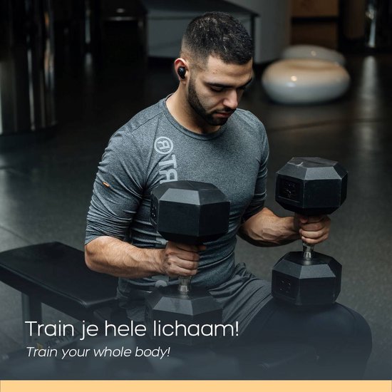 Orange Gym, Hex Hantel - 16KG - Sechseck Hanteln - Neopren Hantel