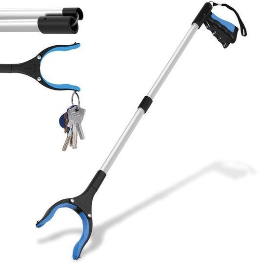Safe Age® Greifer für Senioren – Müllgreifer – Extra lang 90 cm – Zusammenklappbar – mit um 360° drehbarem Kopf und Magnet