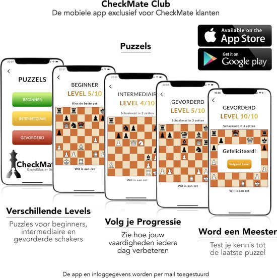 Windsor CheckMate Schachbrett - Schach und Backgammon Set