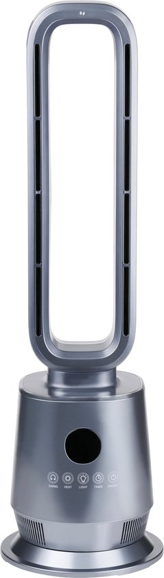 alpina 2-in-1 Heizlüfter 2000 W – Elektrischer Heizlüfter mit Fernbedienung – Schwenkbarer Turmventilator mit Timer – Heizgerät mit einstellbarer Temperatur