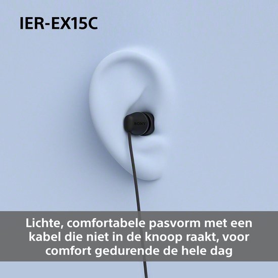 Sony IER-EX15C – In-Ear-Kopfhörer mit USB-C-Anschluss und Mikrofon – Blau