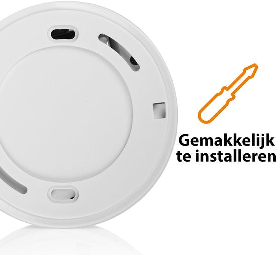 Smartwares 10.044.62 – Rauchmelder 85 dB – 1 Jahr Batterielebensdauer, 10 Jahre Sensorlebensdauer – TÜV-zertifiziert – Brandmelder