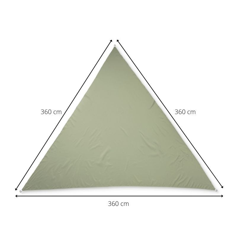 Schattierungsnetz, dreieckig, 360 x 360 x 360 – grün
