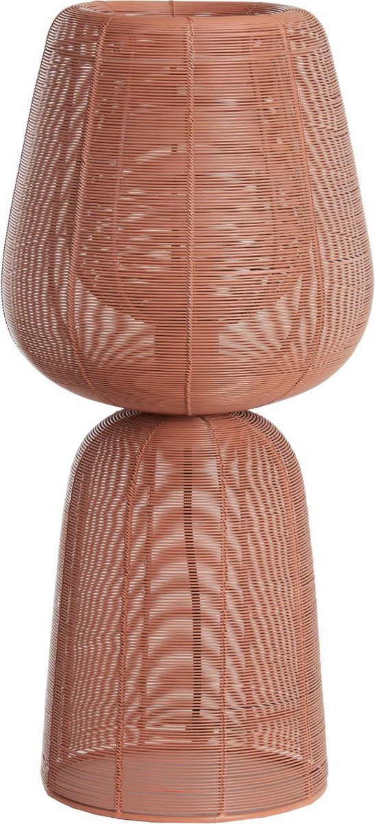 Light & Living Tischleuchte Aboso - Ø24cm - Modern - Metallgeflecht-Design - Für den Innenbereich - E27-Fassung - Rot