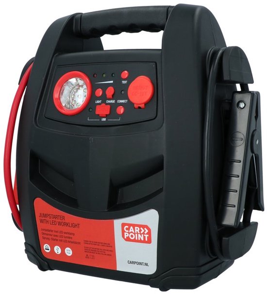 Carpoint Starthilfe – 12 Volt – Dauerleistung 400 A – LED-Beleuchtung – Starthilfe