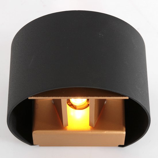 Steinhauer Wandleuchte Muro - schwarz - Metall - 3364ZW