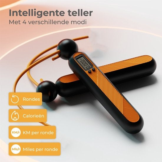 Nuvance - Professionelles Sportsprungseil mit digitalem Zähler - für Erwachsene und Kinder - einstellbar - Springseil - Speedrope