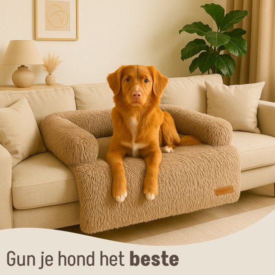 By Cee Cee Original Hundedeckenbank - Hundedeckenbank - Hundekorb - Premium - komplett mit Reißverschluss - Mocha - 102x90 - Größe L
