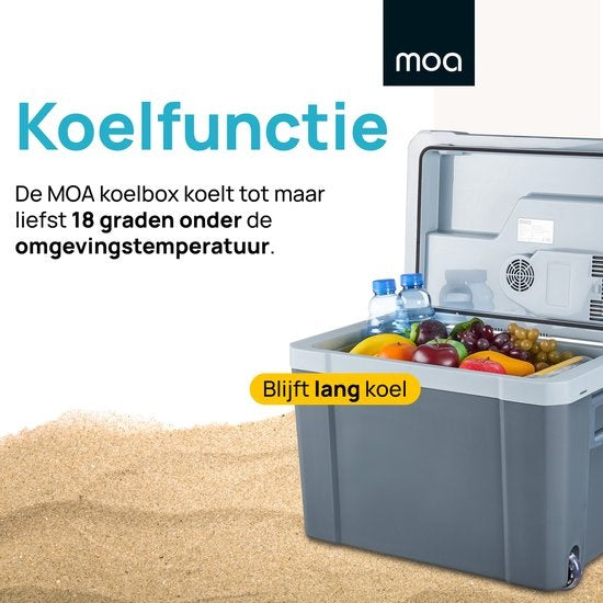 MOA Elektrische Koelbox - Coolbox - Met Verwarmingsfunctie - 12V en 230V - 40 Liter - ECW40
