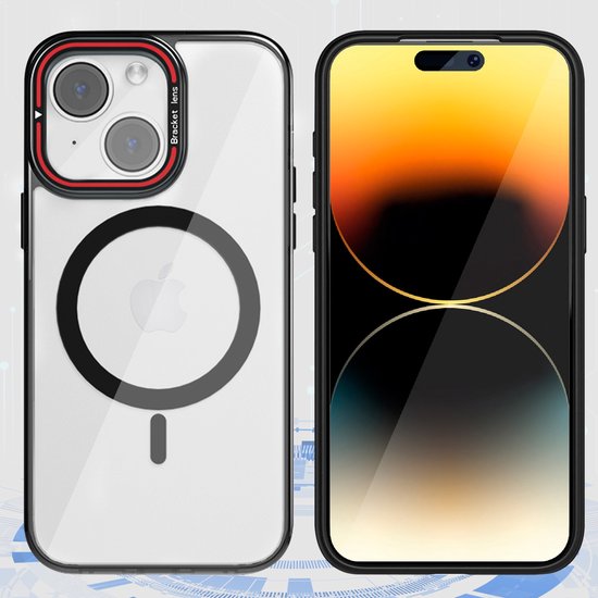 Tasche passend für iPhone 15 Plus Case - Mit 2 Displayschutzfolien - MagSafe Case - Mit Ständer
