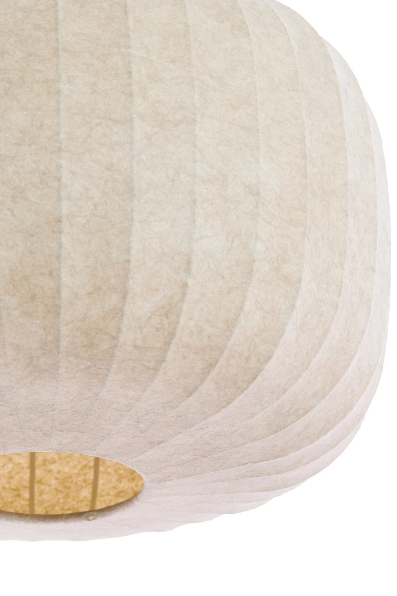Light & Living Hängeleuchte Lexa – Ø 44 cm – Runde Designleuchte in Hellbraun – Modernes, stimmungsvolles Licht für Esszimmer und Schlafzimmer – Kunststoff