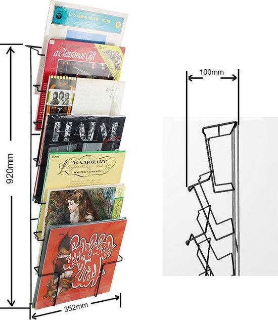 Lp vinyl platten aufbewahrungsregal - wandregal lp vinyl platten an der wand aufbewahren