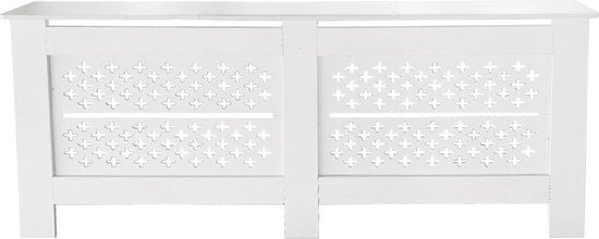 Elegante Heizkörperverkleidung - Heizkörperverkleidung - Weiß Heizkörperverkleidung - 172 cm x 82 cm