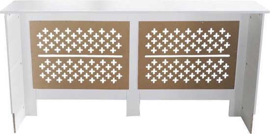 Elegante Heizkörperverkleidung - Heizkörperverkleidung - Weiß Heizkörperverkleidung - 172 cm x 82 cm
