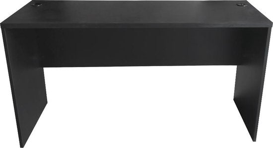 Schreibtisch - Computermöbel - 140 cm breit und 50 cm tief - Schwarz