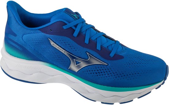 Mizuno Wave Serene 2 Laufschuhe Herren - Estate Blau/Silber/Hellgelb - Größe 44.5