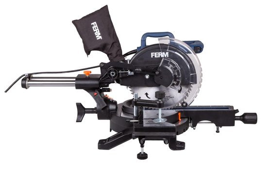 FERM - MSM1040 - Radial - Trennsäge - 1900W - Ø254mm - Neigbar - Aluminium Grundplatte - Schnittkapazität - 30x310mm - Inkl. - 60T TCT Sägeblatt