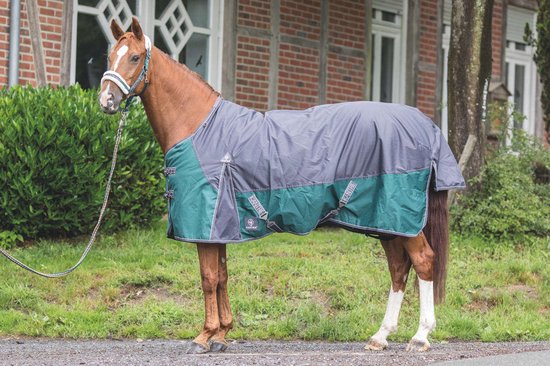 KANTRIE Outdoor-Decke für Pferde - TX 135 cm - Grau/Grün