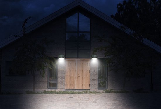 Hortensus Black Solar-Flutlicht mit Bewegungssensor - 5W - 3x16x22cm