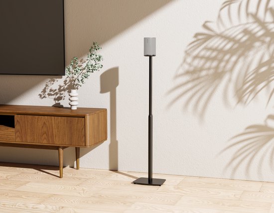 VDD Gaming Sonos® Era 100 Lautsprecherständer - Kabelführung - Höhenverstellbar (von 70 cm bis 127 cm) - Schwarz