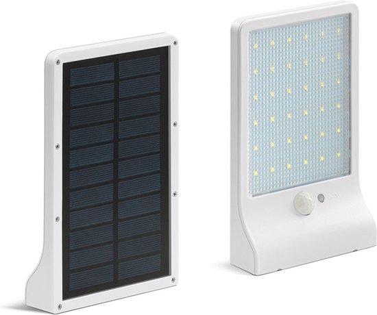Hortensus Wandleuchte für Außen - Solar - Bewegungssensor - Weiß