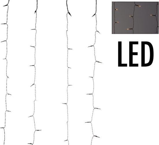 Vorhangleuchte - 240LED - 225x150cm - kaltweiß