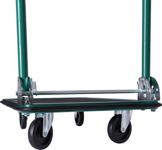 VONROC Plattformwagen - Zusammenklappbar - Max 150kg - 73x47x82 cm - Grün