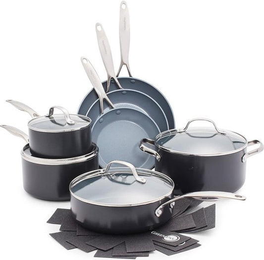 Greenpan Valencia Pro 16-teiliges Keramik-Pfannenset - CC000763-001