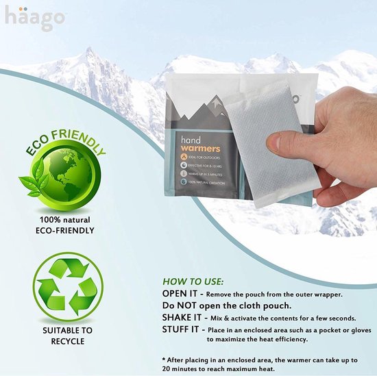 Häago 10 Paar Premium Handwärmer
