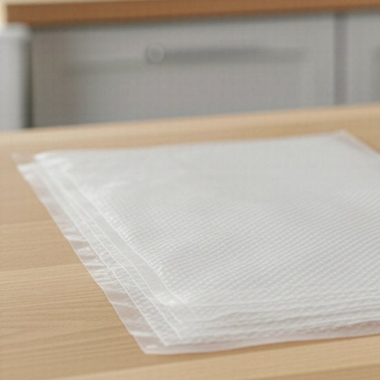 KitchenBrothers Vakuumbeutel - 50 Stück - 20x30cm - BPA-frei - Vakuumbeutel Lebensmittel - Sous vide Beutel - Für Vakuumiergerät