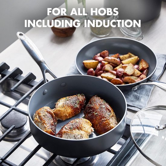 Greenpan Valencia Pro 16-teiliges Keramik-Pfannenset - CC000763-001