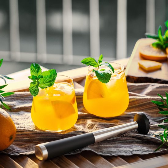 BarDeluxe® Cocktail Set - 12-teilig - Cocktail Shaker Set (750ml) - Luxuriöses Geschenkpaket - inklusive holländischem Rezeptbuch