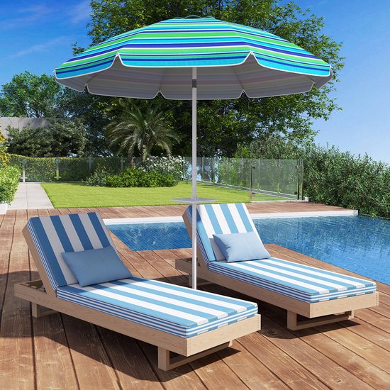 coast Beach Sonnenschirm - Neigbar & UPF 50+ - Ø250 x 250 cm - Grün