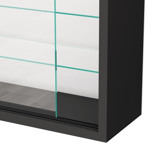 VVD Vitrine stehend hängend Wandvitrine - Schiebetüren - 50 x 40 x 13 cm