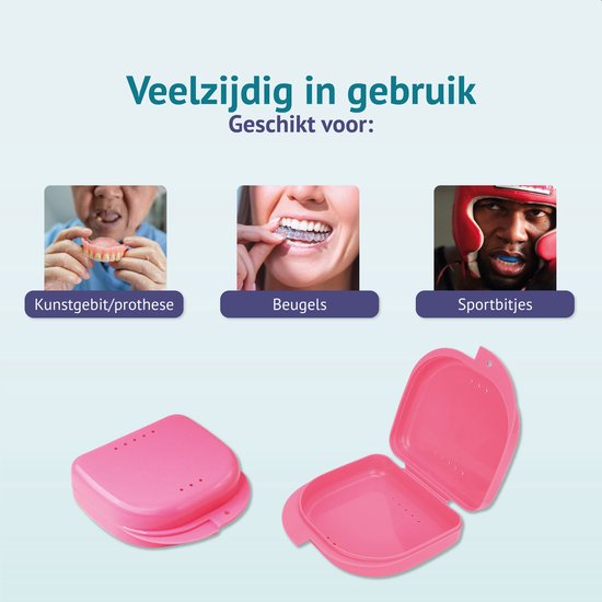 Alyze Zähne und Zahnspange Tablett - rosa