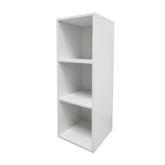 VDD Schallplattenschrank mit 3 Fächern - weiß - 34x34x104 cm