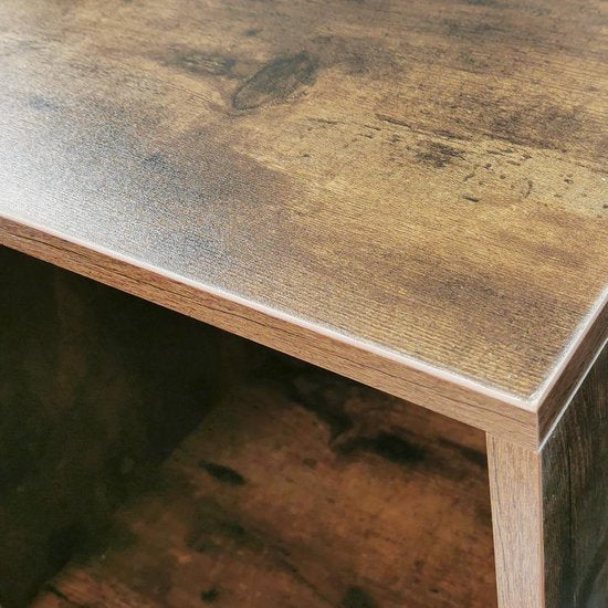 LP-Schallplattenschrank Würfel - Schallplatten LP-Schallplattenschrank Regal - Nussbaum braun
