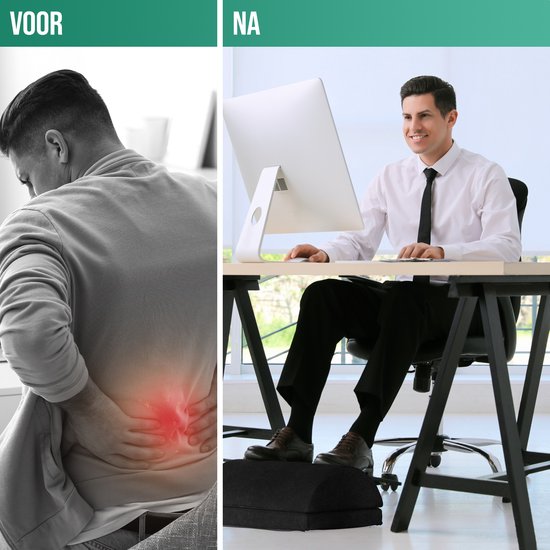 Avalo Fußstütze Desk Stoff - schwarz