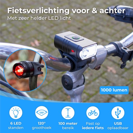 Nuvance - Fahrradbeleuchtung 6 Positionen
