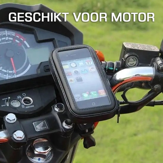 Podec Phone Holder Fahrrad Wasserdicht Schwarz